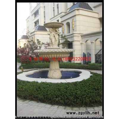 定做石雕喷泉,山西石雕喷泉,千锤雕塑