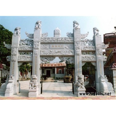 石牌坊石雕牌楼青石雕刻大理石曲阳