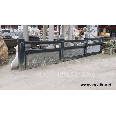 富侨石雕  专业供应 大型园林景观汉白玉石雕栏杆   石雕拱桥栏杆