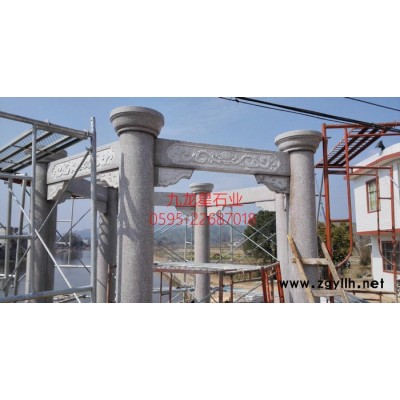 石雕亭子  新装单层石亭子雕刻 JLXSY-17 专业石雕亭