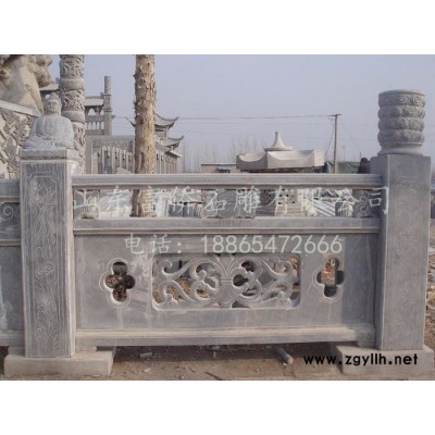 富侨石雕 直销 庭院花岗岩石材栏杆  河道石雕护栏