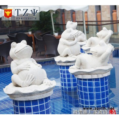 石材雕刻商直销 石雕喷水动物