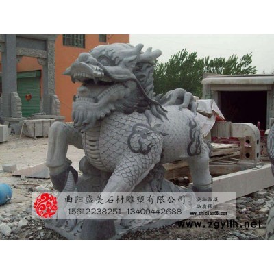 盛美雕塑 5210 石雕麒麟 麒麟雕塑