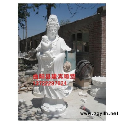 建宾石雕佛像 汉白玉观音佛像 寺庙大学佛像雕塑 石雕观音