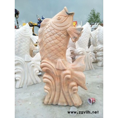 丰路雕塑 石雕小鱼喷泉