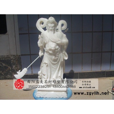 盛美雕塑 3121 石雕关公 关公雕塑