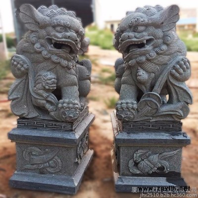 福建惠安厂家批发直销石雕狮子献钱狮雕刻石狮汉白玉青石工艺品惠安石雕大象青石雕刻门口大象摆件吉祥如意大理石吉象 **