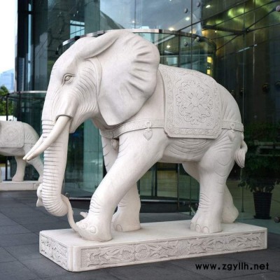 浩希雕塑 石雕大象