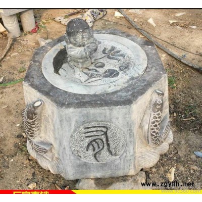 石雕井口带盖 老井口仿古井口做旧 配石雕小沙尼