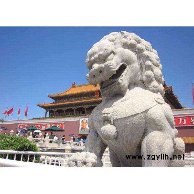 天津汉白玉大理石石雕狮子加工厂家报价1.5米石雕狮子价格