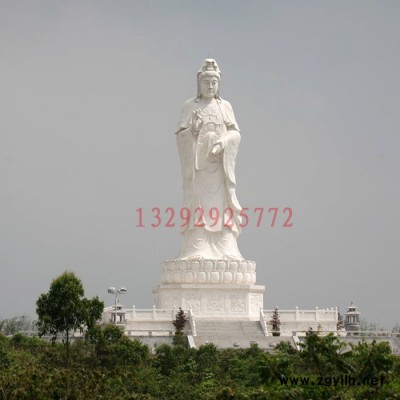 定制            石雕佛像大型佛像汉白玉佛像 观