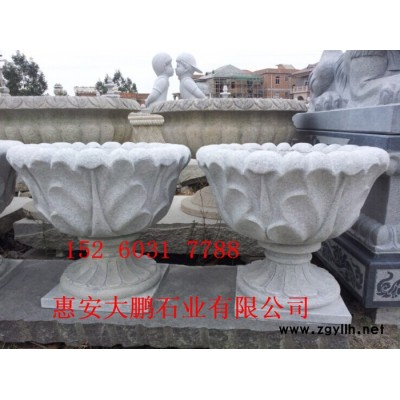 福建惠安 石材花钵花盆 欧式石雕花盆 福建石雕花钵