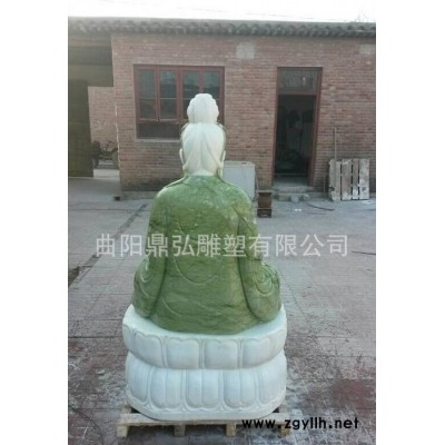 石雕观音站像 汉白玉大理石观音像 寺庙雕塑摆件 曲阳石雕