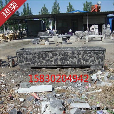 定制            特价仿古花盆石雕鱼缸青石家居摆