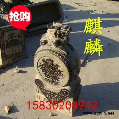 定制            仿古石雕门墩 抱鼓 青石老石鼓