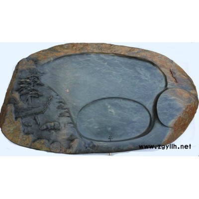 广东端砚石雕茶盘选购