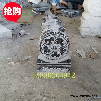 定制            青石仿古石雕门墩小狮子貔貅麒麟