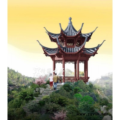 凉亭    防腐木，户外凉亭木质品 石雕