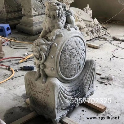 惠安石雕抱鼓 石雕门鼓 门口摆放石鼓 印度红抱鼓 来图定做