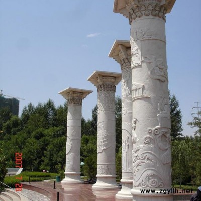 三泰 石雕文化柱 文化柱厂家 广场文化柱 景观文化柱