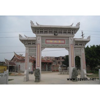 厂家**花岗岩青石牌坊（山门）石雕工艺品