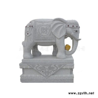 汉白玉花岗岩石雕非洲象 酒店迎宾象 仿古做旧泰国象工艺摆件