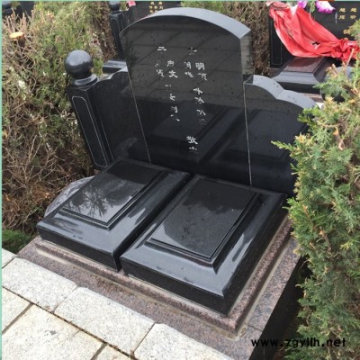 沐泽石雕墓碑大理石雕刻陵园中式传统墓碑套定制墓地家族墓碑