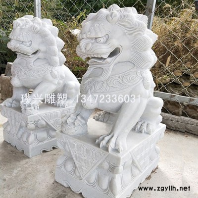 璞兴雕塑 石雕狮子青石石雕狮子动物石雕天安门狮子