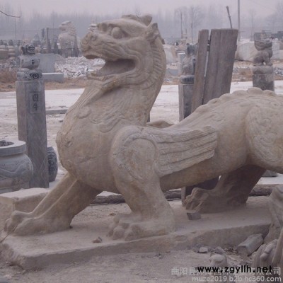 沐泽石雕貔貅青石中式仿古做旧招财瑞兽雕刻工艺品摆饰动物石雕来图定制