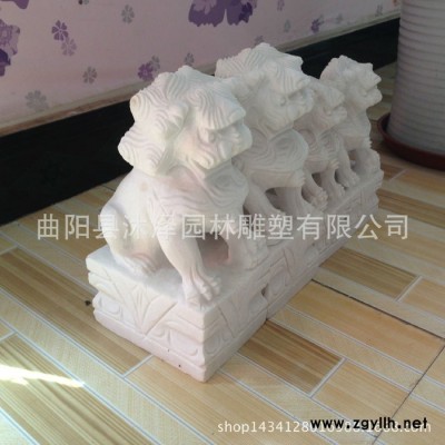 石雕石狮子汉白玉**小狮子墓地门口辟邪招财专用动物雕刻摆件
