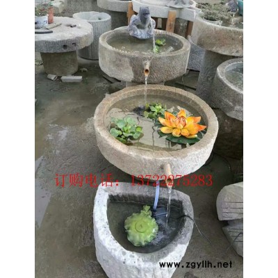 石雕牛槽老旧石槽鱼缸流水猪槽庭院装饰 现货销售