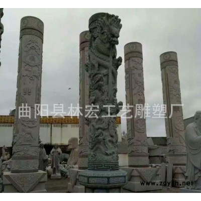 石雕盘龙柱 龙柱 柱子工程柱