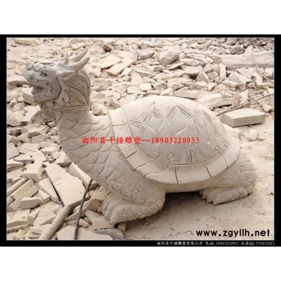 定做龙头龟石雕摆件,石雕刻龙龟,石雕动物龙龟