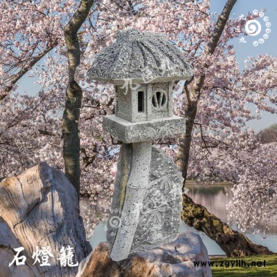 石雕石灯笼日式中式宫灯 仿古石灯供灯地灯 花园庭院酒店园林禅意灯 草坪石雕摆件 园林别墅造景 花岗岩绣石雪见灯笼