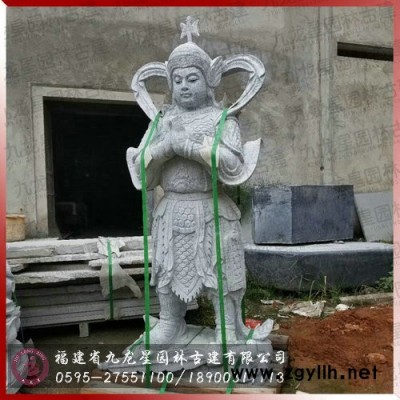 石雕弥勒佛韦陀菩萨图片 专业的寺庙佛像石雕厂推荐惠安九龙星园林古建