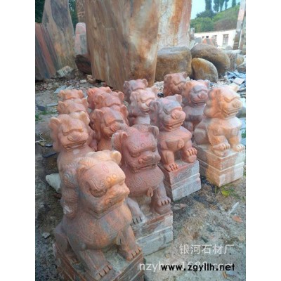 石雕石狮子 工艺品石狮子  一对起批 量大优惠