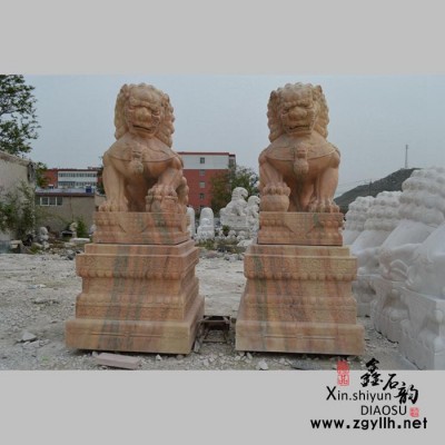 鑫石韵雕塑 石雕 石狮子 曲阳石雕