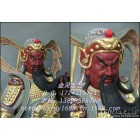 【金灵工艺】木雕佛像 站山 横刀 木雕关公像 摆件 福建佛像雕刻厂家 武财神 像镇宅辟邪家居招财摆件