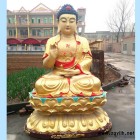 玻璃钢佛像彩绘七宝如来佛像，寺庙大型木雕七如来佛像图片