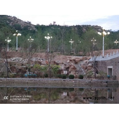 水泥塑石驳岸 水榭 水泥假山图8