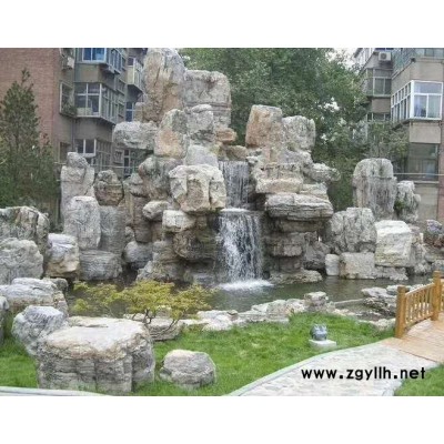 水泥塑石驳岸 水榭 水泥假山图3