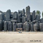 秀山秀水 古建园林建筑 水泥塑石假山 假山塑石仿木