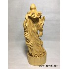 日本桧木木雕关公摆件 武财神 木雕** 华鑫艺术雕刻