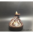 直销 **黑檀木福禄倒流香 福字木雕