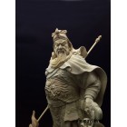 福建至善如一工艺品 **花梨木雕关公摆件 横刀武财神关公像 店铺招财供奉实木关二爷神像