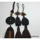 黑檀木乌木汽车用品车挂 内饰挂件 木雕工艺品