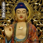 木雕东方三圣佛像药师佛日月光观音菩萨寺庙家用居家供奉摆件圣造