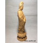 华鑫艺术雕刻 桧木木雕观音佛像**木雕纯木制佛像摆件圆雕观音**价格优惠