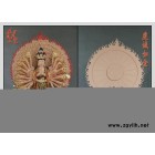 【金灵工艺】木雕佛像 彩绘 千手观音 菩萨像 镇宅辟邪 家居工艺品 观音佛像 **摆件