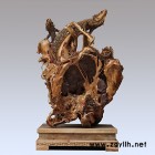 宜居品阁YW182蜥蜴 榉木根抱石天然根雕 木雕摆件